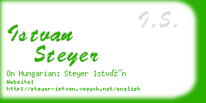 istvan steyer business card